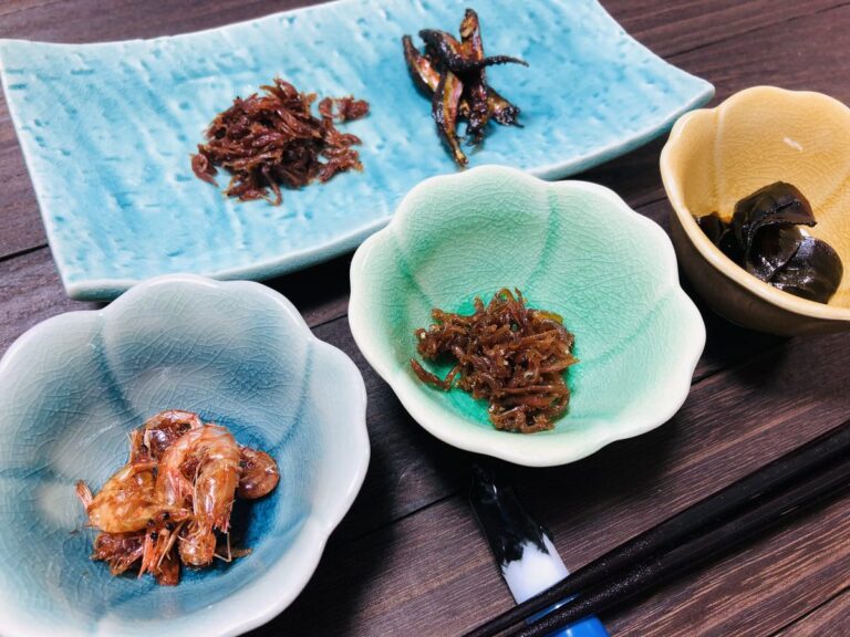 築地場外市場の老舗佃煮詰め合わせ。日持ちがして常温保存可能なおすすめの築地土産