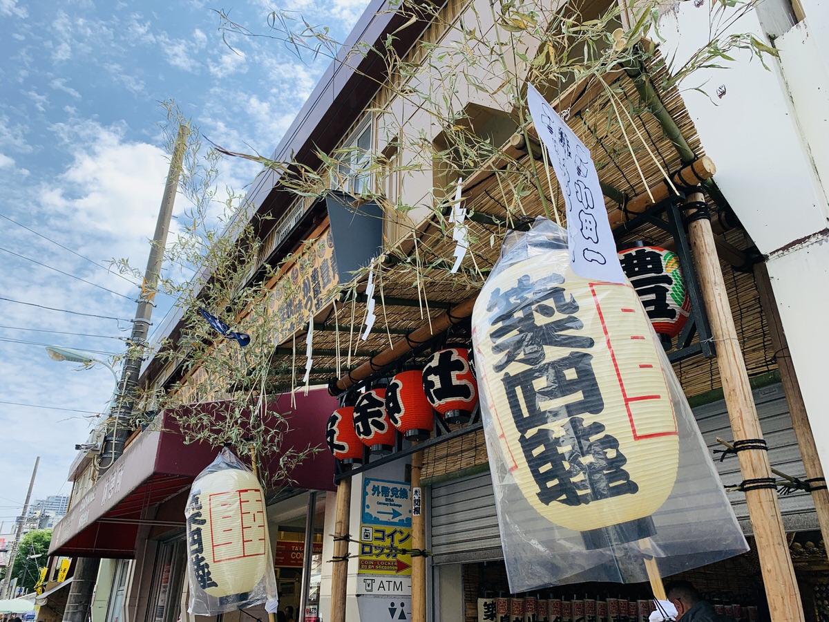 築地獅子祭りの提灯